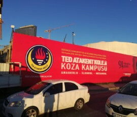 TED Koleji Kutu Harfli Parapet Uygulaması