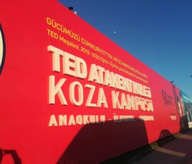 TED Koleji Kutu Harfli Parapet Uygulaması